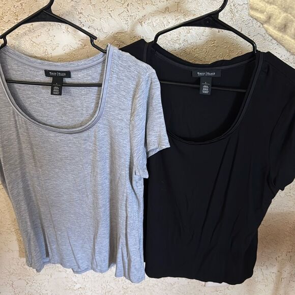 WHBM Manhattan Tees in Black and Grey - Picture 4 of 16
